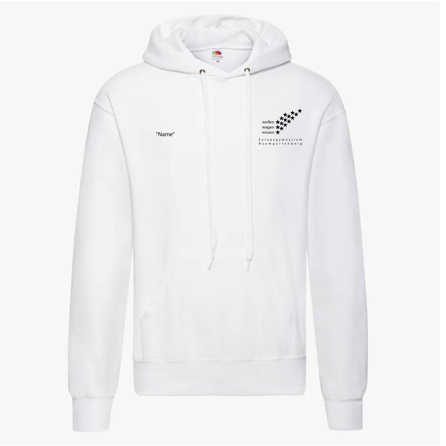 Kapuzenpullover mit Rückendruck