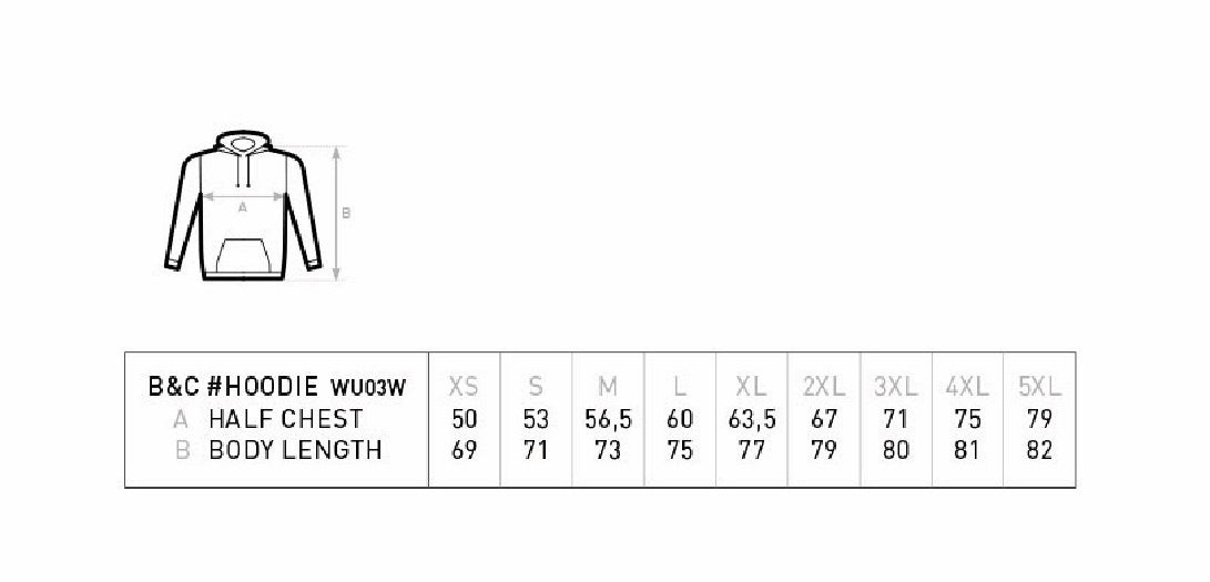 Hoodie ohne Rückendruck