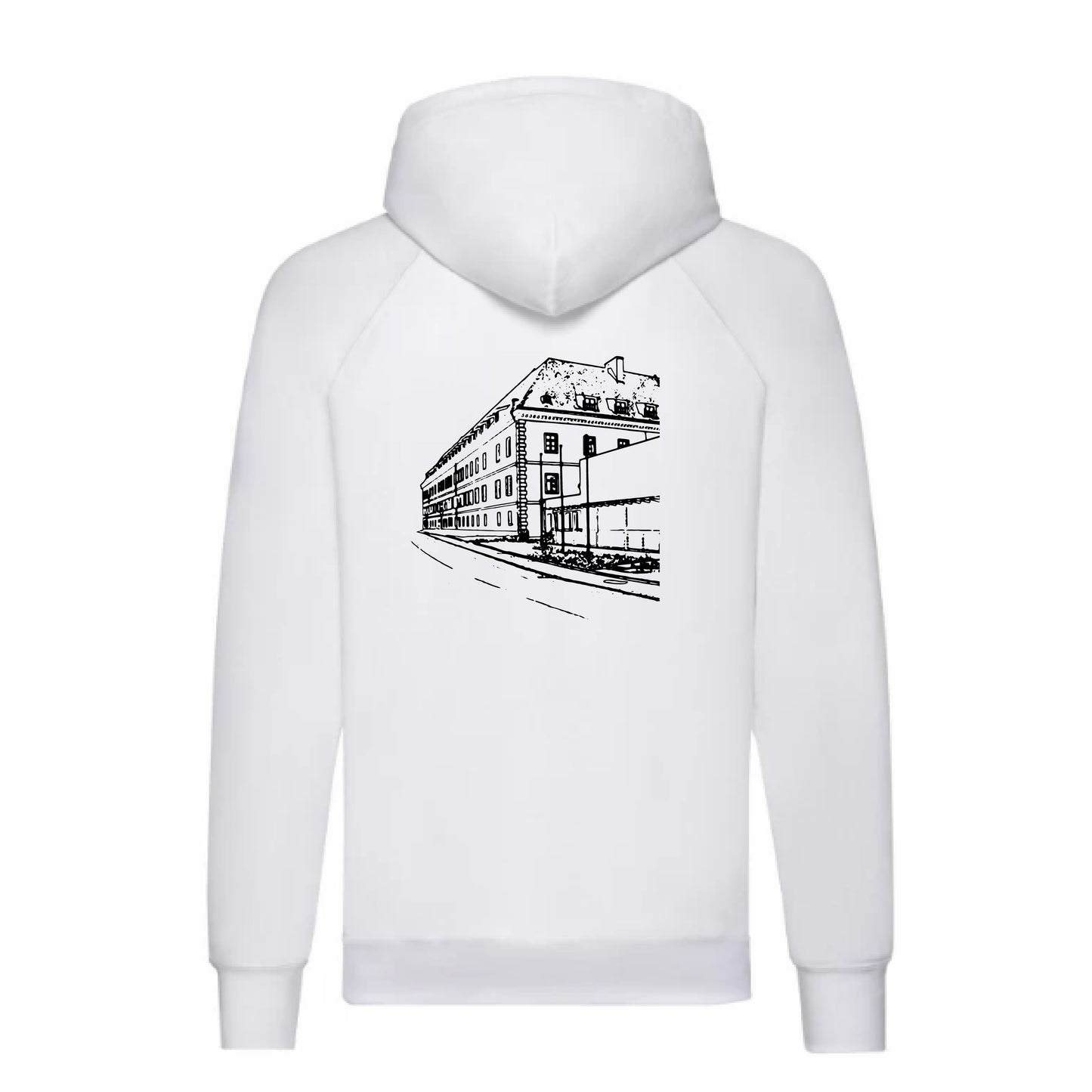 Kapuzenpullover mit Rückendruck