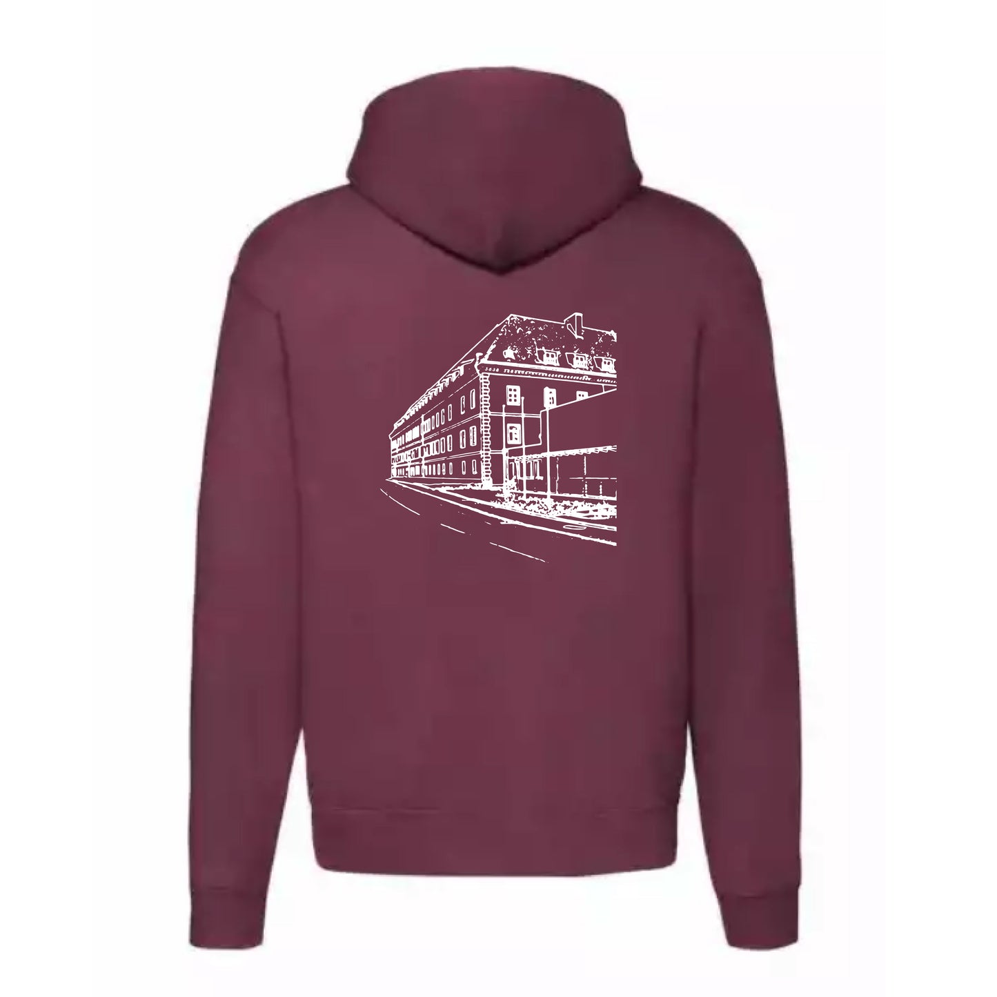 Kapuzenpullover mit Rückendruck